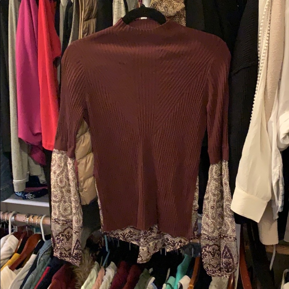 Veronica beard knit sweater burgundy
